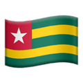 🇹🇬 Bendera Togo Apple