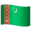 🇹🇲 Bendera Turkmenistan WhatsApp