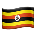 🇺🇬 Bendera Uganda Apple