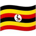 🇺🇬 Bendera Uganda Google