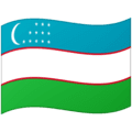 🇺🇿 Bendera Uzbekistan Google