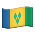🇻🇨 Bendera Saint Vincent dan Grenadine Apple
