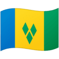 🇻🇨 Bendera Saint Vincent dan Grenadine Google