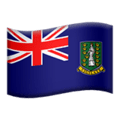 🇻🇬 Bendera Kepulauan Virgin Britania Raya Apple