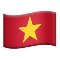 🇻🇳 Bendera Vietnam Apple