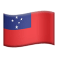 🇼🇸 Bendera Samoa Apple