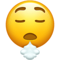 😮‍💨 Wajah Mengembuskan Napas Emojipedia