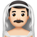 👰🏻‍♂️ Pria Berpenutup Kepala Apple