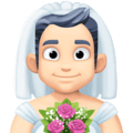 👰🏻‍♂️ Pria Berpenutup Kepala Facebook