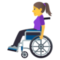 👩‍🦽 Wanita dengan Kursi Roda Manual