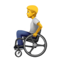 🧑‍🦽 Orang dengan Kursi Roda Manual Apple