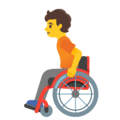 🧑‍🦽 Orang dengan Kursi Roda Manual Google
