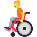 🧑‍🦽 Orang dengan Kursi Roda Manual Microsoft