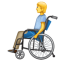 🧑‍🦽 Orang dengan Kursi Roda Manual WhatsApp