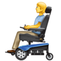 🧑‍🦼 Orang dengan Kursi Roda Bermotor WhatsApp