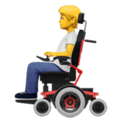 🧑‍🦼 Orang dengan Kursi Roda Bermotor apple