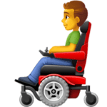 👨‍🦼 Pria dengan Kursi Roda Bermotor Facebook