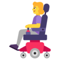 👩‍🦼 Wanita dengan Kursi Roda Bermotor Microsoft