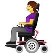 👩‍🦼 Wanita dengan Kursi Roda Bermotor Samsung