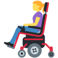 👩‍🦼 Wanita dengan Kursi Roda Bermotor Twitter