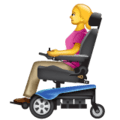 👩‍🦼 Wanita dengan Kursi Roda Bermotor WhatsApp