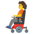 🧑‍🦼 Orang dengan Kursi Roda Bermotor Google