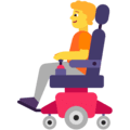 🧑‍🦼 Orang dengan Kursi Roda Bermotor Microsoft