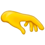 🫳 Telapak Tangan Menghadap Ke Bawah Emojipedia