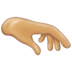 🫳🏼 Telapak Tangan Menghadap Ke Bawah Warna Kulit Cerah Sedang Emojipedia