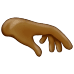 🫳🏾 Telapak Tangan Menghadap Ke Bawah Warna Kulit Gelap Sedang Emojipedia