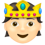 🫅🏻 Orang Menggunakan Mahkota Warna Kulit Cerah Emojipedia